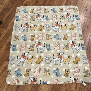 Never used super soft baby blanket with adorable dogs